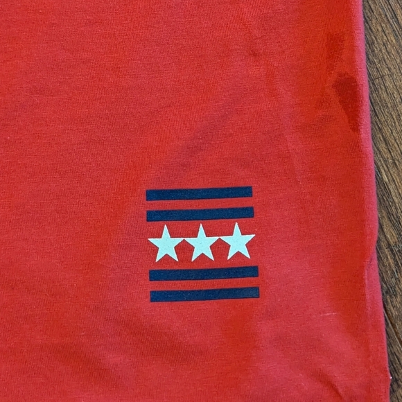 Champion red Crew Neck Short Sleeve star Graphic T-Shirt unisex M - Picture 8 of 8